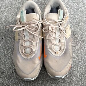 Nike Beige and Orange Women's Sneakers